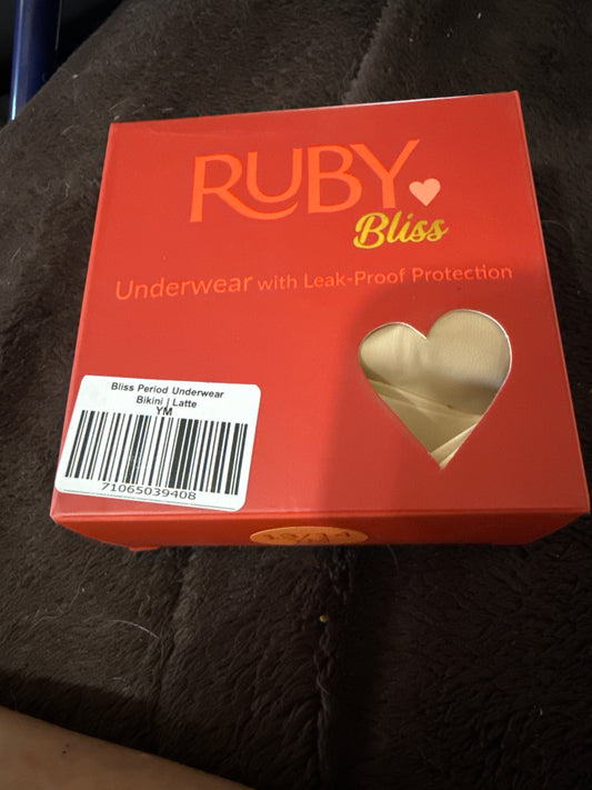 Ruby Bliss Period underwear size small color Latte