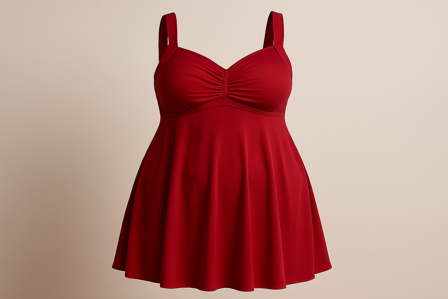Ruby Bliss 3XLSwimwear Dress Classic color Red