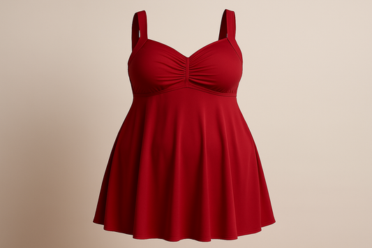 Ruby Bliss 3XLSwimwear Dress Classic color Red