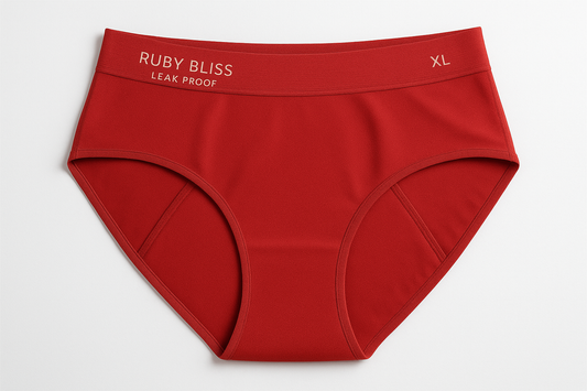 Ruby Bliss leak proof underwear size XL color Red