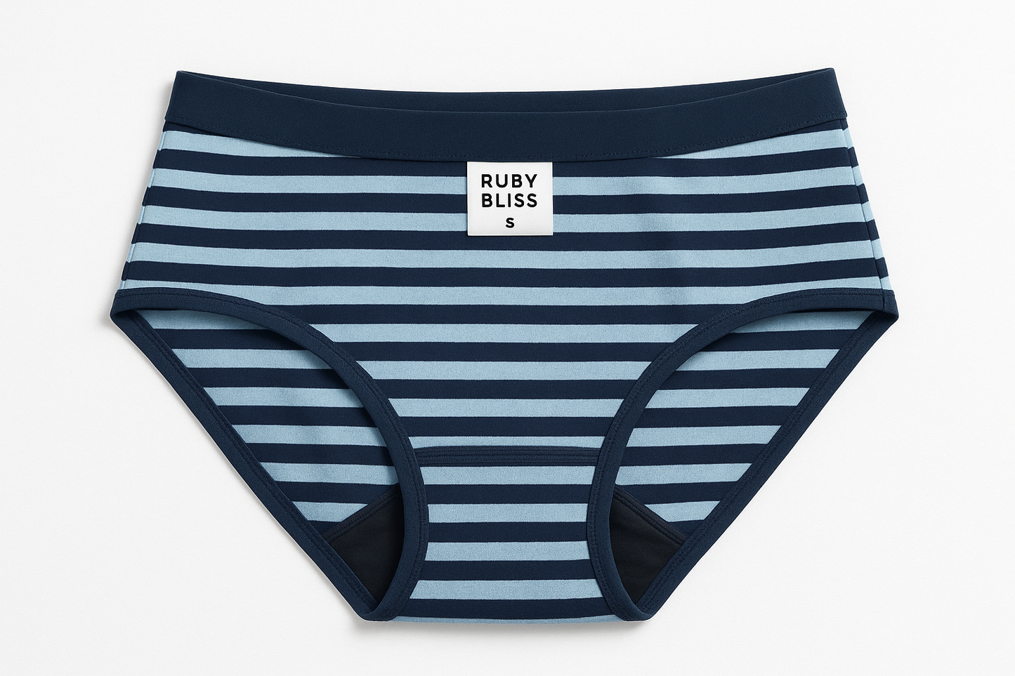 Ruby Bliss Teen Period underwear Dark and light Blue strips size Small